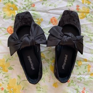 SOLD Jeffrey Campbell x Anthropologie Amit Ballet flat black SIZE 5.5